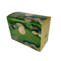 Boîte cadeau de luxe pour balles de golf, avec revêtement anti-humidité, bonne rigidité, texture premium, gaufrage écologique et doublure en éponge