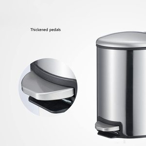 0.8 Gal kim loại bước Thùng rác có thể tháo rời lót thép không gỉ Bìa <span class=keywords><strong>Foot</strong></span> Pedal cấu trúc cho phòng tắm chất thải bin - Product Image 4