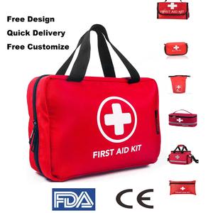 Kit de Primeiros Socorros Completo Personalizado com 191 Peças, Certificado pela FDA e MDR, Vermelho, com Suprimentos Médicos de Emergência para Carro, Casa e Uso ao Ar Livre - Product Image 1
