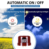 Lampe de rue extérieure CNRIYA avec capteur thermique jour/nuit à commande photoélectrique, LED, indice de protection IP54, modèle BF-2210T, fabriqué au Zhejiang
