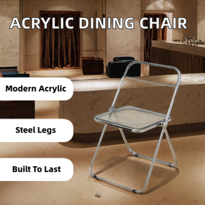 Modern Plastic Restaurant Dining <b>Chair</b> with Stainless Steel <b>Legs</b>-Commercial Use Waterproof & Eco-Friendly for Villa - Product Image 2