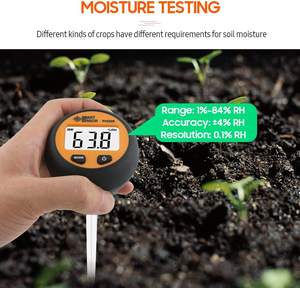 เครื่องทดสอบดินแบบ3-in-1เครื่องวัดค่า pH/ความชื้น/อุณหภูมิอเนกประสงค์พร้อมหัวทดสอบ8.25 "/210มม. - Product Image 5
