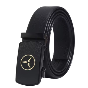 Cinturón Casual Vintage para Hombre, de Cuero Vacuno, con Hebilla de Hierro, Cierre Automático, Ecológico, Ligero e Impermeable - Product Image 1