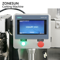 Machine automatique de bouchage de bouteilles de vin ZONESUN ZS-XG21U avec presse-capsule en forme de T et alimentateur en T