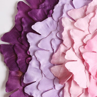 Napperon en feutre PVC en forme de fleurs artificielles faites à la main tapis de tasse colorée pour la décoration de table de mariage
