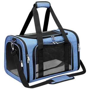 Portable Pet Carrier Bag Soft Sided Collapsible Travel Puppy Carrier Folding Travel <b>Crate</b> Kennel for Cats Dogs - Product Image 1