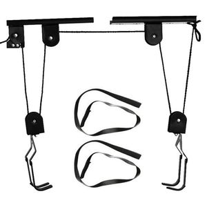 Sistema de polea de elevación de bicicleta para almacenamiento de garaje de bicicletas con rodamiento de 60kg, <span class=keywords><strong>colgador</strong></span> de bicicleta de <span class=keywords><strong>techo</strong></span> resistente - Product Image 2
