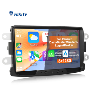 Hikity per Renault <span class=keywords><strong>Dacia</strong></span> Duster <span class=keywords><strong>Sandero</strong></span> Logan <span class=keywords><strong>Dokker</strong></span> 6 + 128G 8 ''Autoradio Wireless Carplay/Android Auto WiFi/GPS Autoradio OEM - Product Image 1