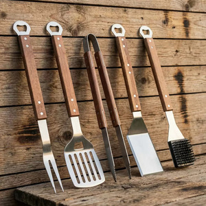 Stainless Steel BBQ Utensil Set Red Handle BBQ Grill Accessories Outdoor Accessories BBQ Tool Set - Product Image 5