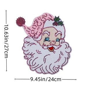 Promoção: <span class=keywords><strong>Patches</strong></span> de Roupa Bordados Grandes com <span class=keywords><strong>Glitter</strong></span> e Lantejoulas Chenille, Ecológicos, Termocolantes, para o Natal – Envio em 24 Horas (Pronta Entrega) - Product Image 4