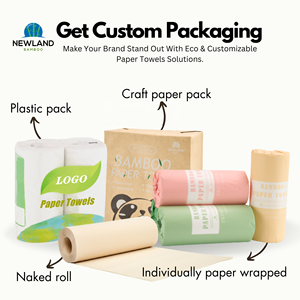 Rotolo di carta da cucina di bambù Premium per supermercati, catene di vendita al dettaglio e marchi di carta per la casa - Product Image 4