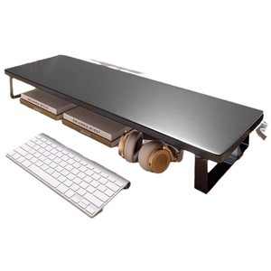 <b>Desktop</b> Computer Storage Rack Rectangle 1 Layer Standing Type Office Organizer for <b>Desktop</b> Essentials and Electronic Devices - Product Image 5