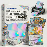 Carte Collezionabili TCG Colorway 2026 Premium 300gsm con Stampa Olografica Fronte-Retro