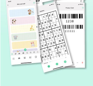 Hediye kartı etiketi kartı için taşınabilir Mini karton termal yazıcı noel günü kartı DIY - Product Image 3