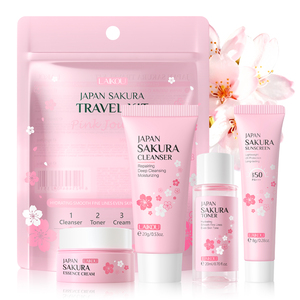 LAIKOU Japan Sakura Travel Kit Moisturizing Whitening Facial <b>Serum</b> Cream Shrink Pores Oil Control Nicotinamide Skin Care <b>Face</b> - Product Image 6