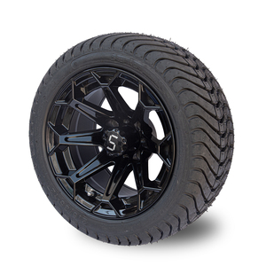 Ensemble de pneus et roues SRGCTW-203 pour voiturette de golf, 215/35-12, 4 plis, avec jantes de 12 pouces - Product Image 3