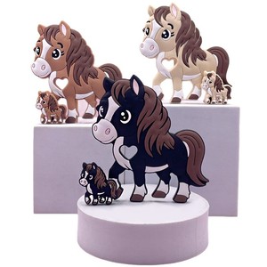 Cuentas de silicona de grado alimenticio con diseño de caballo del zodíaco, para mordedores, cuentas para ensartar, cuentas para insertar en bolígrafos, al por mayor - Product Image 6