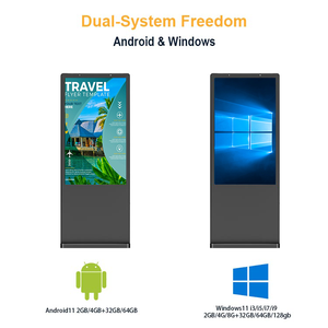 Tótem <span class=keywords><strong>de</strong></span> Señalización Digital con Pantalla LCD <span class=keywords><strong>de</strong></span> 55 y 65 Pulgadas, 2000 Nits, 4K, IP65, Resistente al Agua, para Publicidad Exterior - Product Image 3