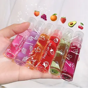 Wholesale Cosmetics fruit Roll-on lip balm lip makeup Primer Moisturizing transparent Oil long-lasting Hydrating lip gloss