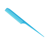 Peigne à queue de rat en plastique, peigne à dents fines pour coiffure, peigne de sectionnement pour tressage de cheveux