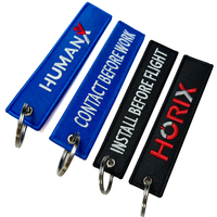 Regalo promocional llavero bordado Jet Tag llavero personalizado llavero etiquetas para llaves