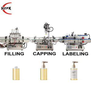 Máquina Automática de Llenado de Líquidos de 4 Cabezales Hzpk, Máquina de Llenado y Tapado de Botellas para Aceite Comestible, Agua, Bebidas, Vino, Perfume, Aceite Esencial - Product Image 1