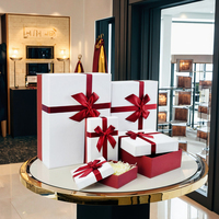 Boîte cadeau rigide de luxe personnalisée Borun Factory avec couvercle, pour bijoux et colliers, en matériaux recyclés, avec revêtement UV, lamination mate et gaufrage
