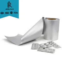 JEREL Kemasan Farmasi Pembentuk Dingin Aluminium Foil Penghilang Panas Blister Alu Foil PTP untuk Paket Tablet Pil Kapsul