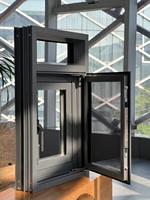 Ventanas Abatibles de Diseño Moderno, Resistentes a Huracanes, de Aleación de Aluminio, Doble Vidrio Templado, para Cocina, Acero Inoxidable, Venta al Por Mayor
