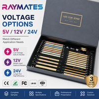 Nouvelle boîte d'échantillons de bande flexible de puce LED COB avec haute CRI90 différentes tailles DC24V tension d'entrée certifiée ROHS pour l'exposition