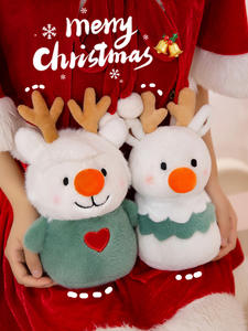 25cm 봉제 장난감 귀여운 순록 동물 미니 사용자 정의 어린이 장난감 크리스마스 선물 장식 PP 면 채워진 OPP 가방 - Product Image 4