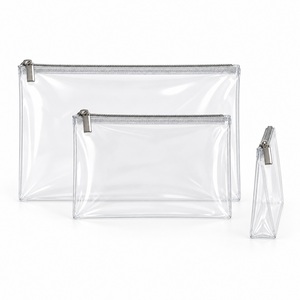 Trousse à crayons transparente en TPU, lot de 3, pochette à crayons transparente, logo personnalisé, vente en gros pour les écoles - Product Image 3