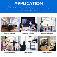 Écran tactile infrarouge OEM 65 75 86 pouces 2K 4K, tableau blanc interactif intelligent, tableaux interactifs pour les écoles