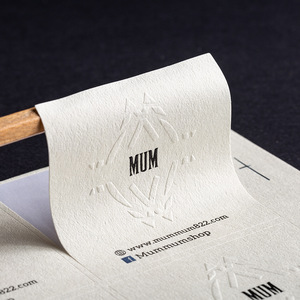 木目紙UVコーティング防水凸型エンボス接着ステッカーアロマセラピーケーキラベル用カスタムデザイン - Product Image 1