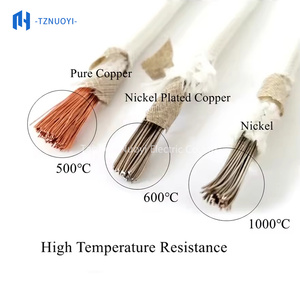 <span class=keywords><strong>Cinta</strong></span> de Mica con Núcleo de Níquel Trenzado para Alta Temperatura GN800, Cable Refractario de Fibra de Vidrio de 100m para Calentador - Product Image 5