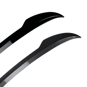 Volkswagen Golf 8 Rear Spoiler Piano <b>Black</b> Carbon Fiber Texture ABS <b>Trunk</b> Wing Modification - Product Image 5