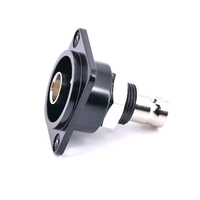 ABCCABLS T152 Nouveau connecteur BNC en cuivre de type D à montage sur panneau 75 Ohms, adaptateur coaxial femelle-femelle compatible SDI pour communication