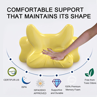 Oreiller de traction cervicale ergonomique en mousse à mémoire de forme avec logo personnalisé pour le soulagement des douleurs au cou, orthopédique, profilé, pour le sommeil, vente en gros OEM