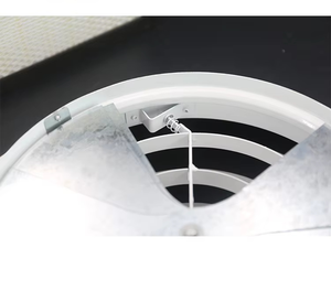 Endüstriyel depo ve oturma odası havalandırma için ayarlanabilir <span class=keywords><strong>Damper</strong></span> ile alüminyum yuvarlak tavan difüzörü - Product Image 5