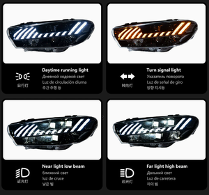 AURON 2009-2015 VW Scirocco Faro Delantero LED de Luz Baja Plug&Play Iluminación 12V 36W 6000 lm 6000K Ajuste Universal 6 Meses de Garantía Nuevo - Product Image 2