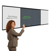 Tableau interactif intelligent 86 pouces Nano 4K capacitif 3-en-1 avec écriture latérale et fonction Push-Pull pour l'enseignement scolaire