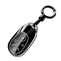 Housse de clé de voiture en TPU compatible avec Geely EX2, étui de protection complet pour clé Geely Geome Xingyuan, pièces automobiles