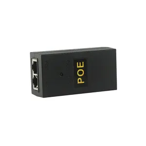 מתאם מזרק POE 48V ספק כוח 10/100Mbps IEEE 802.3af עבור רוב טלפונים של Cisco/Polycom/Aastra