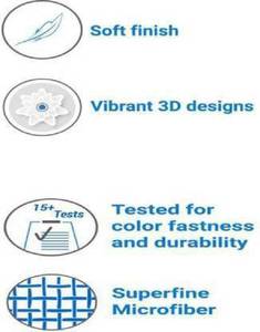 Sábanas estampadas en 3D REVE 144 TC, ropa de cama doble de microfibra, 100% algodón - Product Image 4