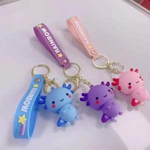 Llavero de Peluche de Ajolote y Dinosaurio, Accesorio de Bolsa con Diseño de Salamandra de Lujo, de <span class=keywords><strong>PVC</strong></span> Impermeable - Product Image 4