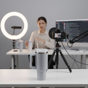 Termo <span class=keywords><strong>de</strong></span> Acero Inoxidable <span class=keywords><strong>de</strong></span> 40 oz con Aislamiento al Vacío, Asa y Pajita, Aislamiento Térmico <span class=keywords><strong>de</strong></span> 6 a 12 Horas para Uso en Exteriores y Oficina - Product Image 3