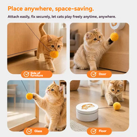 Jouet interactif mural intelligent pour chat, avec corde rotative et extensible, 5 modes, pour jeu de chasse des chats d'intérieur - Vente en gros