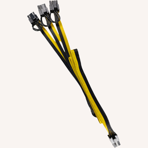 Triple kabel daya 6 + 2 p untuk aplikasi elektronik kabel 2 Pin 6P ke Dual 6, kartu Video grafis GPU - Product Image 6