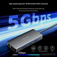 Lecteur de cartes SD/TF EARZER XC10V en alliage d'aluminium portable 10-en-1 USB-C/ 4K@30Hz PD100W - En stock