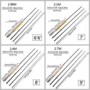 <span class=keywords><strong>Canne</strong></span> à pêche à la mouche en fibre de carbone ultralégère à 4 sections, portable, vente en gros auprès des fabricants leaders - Product Image 4